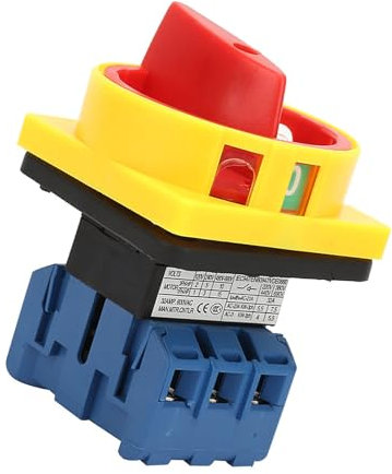 Disjoncteur de 25A/32A, Interrupteur D'alimentation Marche/arrêt à Came Rotative à 3 Pôles pour Machines-outils, Produits Chimiques et Textiles (32A)