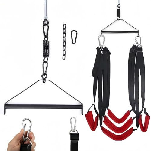 Liebesschaukel Metallstativ Stents Sexschaukel Liebesschaukel Sexschaukel für die Decke Extra robustes SM Bondage Set Sexspielzeug für Paare bis zu 499 kg belastbar