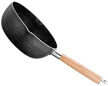 UTHCLO Padella Antiaderente in Pietra Medica con in Padella per Frittata e Riscaldare Latte Pentola Spessa Multifunzione per Cucina Quotidiana