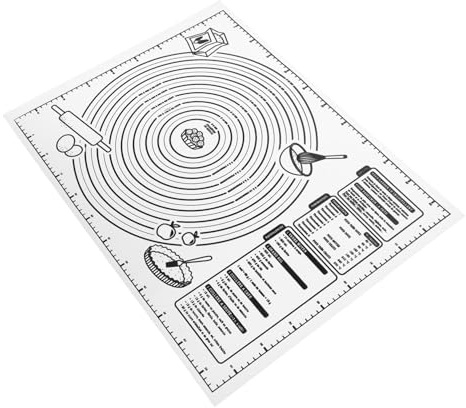 Healifty Tappetino in Silicone Spianatoia Antiscivolo con per Impastare Pasta Pizza e Biscotti Riutilizzabile e Facile da Pulire