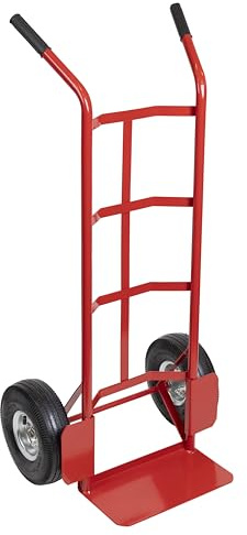 Sealey CST986 Sack Truck with Pneumatic Tyres 200kg Capacity, Red