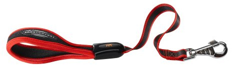 Ferplast ERGOCOMFORT GM Ergonomic Dog Lead - Secure Grip with Soft Padding - Anti-Abrasion - Extra-Resistant Finished Seams - Italian Design - 55 x 2.5 cm, Red