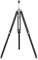 Endon Tripod base only floor 60W Dark wood & bright nickel plate