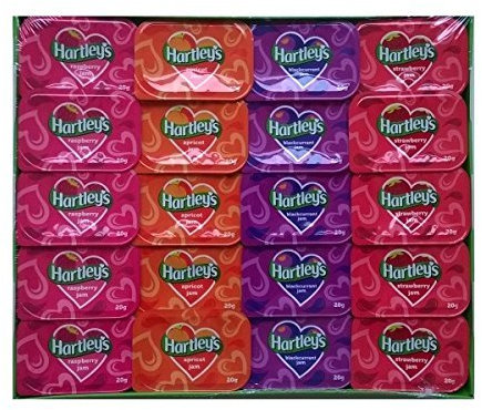 Hartleys Assorted Jam Individual Portions - 20g (Pack of 60)