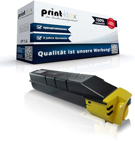 Print-Klex Tonerkartusche kompatibel für Kyocera TASKalfa 5550 ci TASKalfa 5550 cig TASKalfa 5551 ci Kyocera TASKalfa 5550ci TASKalfa 5550cig TASKalfa 5551ci TK8505 TK8505Y TK-8505 Yellow - Eco Line