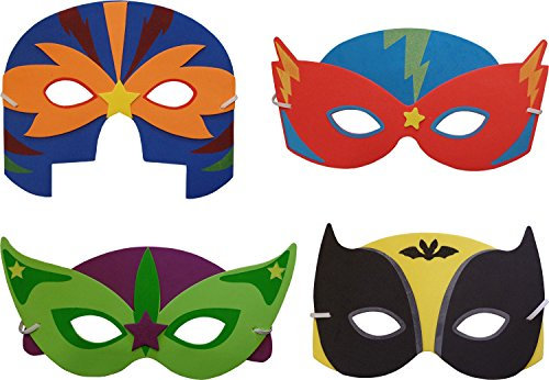 Soft-Foam Superhelden-Maske (6 zugeführt)