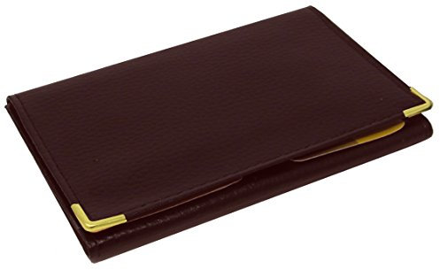 MAMJACK® Étui Permis Carte Grise Assurance Homme Femme en Cuir Rouge (Marron)