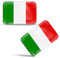 SkinoEu® 2 x Adesivi Resinati 3D Gel Stickers Divertente Bandiera Italia Italy Per Auto Moto Finestrìno Porta Casco Scooter Skateboard Bici PC Laptop Tablet Tuning F 29