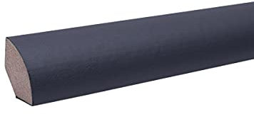 Leiste24 Viertelstableiste aus MDF 12 x 12 x 2.600mm Grau