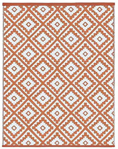 IDMarket - Tapis extérieur Bahamas Terracotta 160 x 260 CM