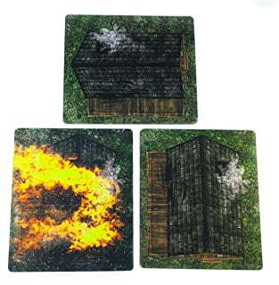 Playmats.eu 2D terrain - houses compatible with Warmachine & Hordes, Warhammer 9th Age and other miniature games and RPGs