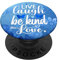 Live Laugh Be Kind Zitate Love Designs Schmetterling Blau Floral PopSockets mit austauschbarem PopGrip