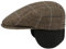 Stetson Kent Ohrenklappen Flatcap Herren - Schiebermütze mit Klappen für Ohren - Flatcap mit Fischgrätmuster - Ohrenmütze Herbst/Winter - Schirmmütze beige-braun 55 cm