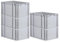PROREGAL SuperSparSet 5x Eurobox NextGen Economy | Griffe geschlossen |HxBxT 32x40x60cm | 65 Liter | Eurobehälter, Transportbox, Transportbehälter, Stapelbehälter