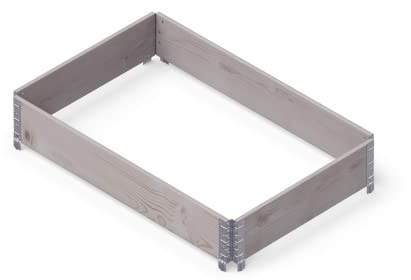 Upyard Raised Bed, Wood, Gray, 1 Item