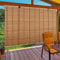 WAYRGN Bambus Rollo,Retro Bambusrollo,Raffrollo Bambus,Bambusrollo Outdoor Wetterfest,Sichtschutz Sonnenschutz Bambus Jalousie für Tür & Fenster, 140x100(WxH)