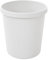 PROREGAL Klassischer runder Kunststoff Papierkorb | 18 Liter, HxBxT 32x31x31cm | Grau