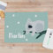 Wanapix | Tischset für Kinder Personalisiert mit Namen | Platzdecke Wachstuch Bedrucken | Wasserdicht | Für die Waschmaschine geeignet | 50x35 cm | Koala