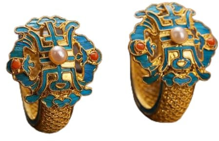 Créateur Original Unique Ancien Artisanat En Or Style Palais Rétro Chinois Cité Interdite Femmes Bijoux En Argent