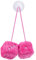 AYNKH Pendentif en forme de dés en peluche pour intérieur de voiture - 6 cm - Décoration d'intérieur de voiture amusante (rose)