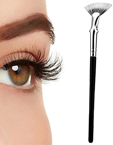 demaxiyad Wimpernfächerbürste,120° abgewinkelte, fächerförmige Mascara-Wimpernbürste | Eye Lashes Makeup Tools Wimpernpinsel zum Auftragen von Mascara Highlighter Eyeliner