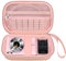 Elonbo Digital Camera Case for CAMKORY/for Fleafer/for VAHOIALD/for Nsoela/for Canon IXUS 285 HS Camera, Point and Shoot Camera Bag, Travel Cameras Holder for SD Card and Batteries, Rose Gold