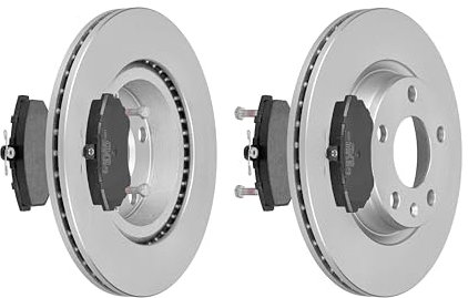 F.BECKER_LINE BREMSSCHEIBEN Ø280MM + BREMSBELÄGE VORNE FÜR AUDI A4 B5 VW PASSAT