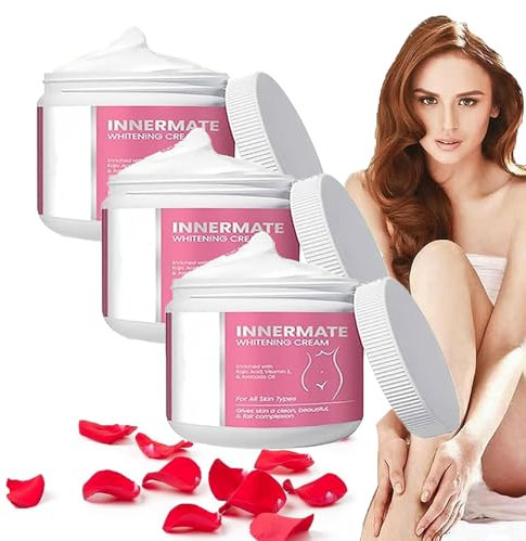 Intimate Area Skin Whitening Cream,Aufhellungscreme,Skin Bleaching Cream,Aufhellendes Melanin für Dunkle Haut Repariert und Stellt Aufhellung Körpercremes für Hals,Ellenbogen,Innere Oberschenkel (3PC)