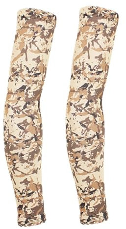 Gogogmee 1paar Uv-Schutz Camouflage Armärmel Fingerlose Lange Handschuhe Für Outdoor-aktivitäten Wie Radfahren Angeln Und Gartenarbeit Atmungsaktiv Und Elastisch Für Sonnige Tage