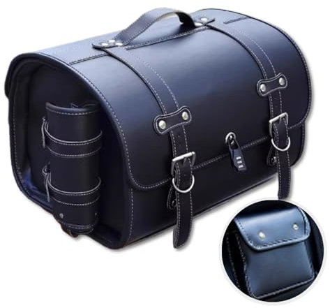 MYJDML Motorrad-Topcase für Kawasaki Vulcan 650 S VN650, Haltbar Motorcycle Suitcase Wasserdicht Motorrad Heckkasten Motorrad Tail Box Tragbares Motorrad Heckbox Koffer,C