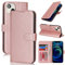 Zouzt Hülle für iPhone 13 Mini 5,4-Zoll, Stoßfestes PU Leder Handyhülle Lederhülle Klapphülle mit Kartenhalter und Standfunktion Flip Leather Wallet Phone Cover (Roségold)