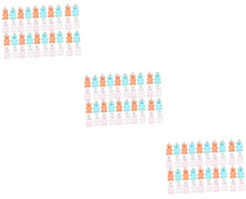 SEWACC 120 Pcs Bear Earring Pendant Jewellery Findings Pendants Bracelet for Charms Charms Gummy DIY Scrapbooking Charms Gummy Bear Nail Charms Colorful Jewelry