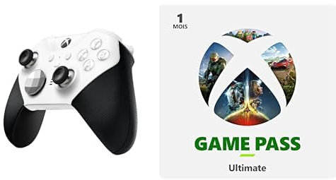 Xbox Elite Wireless Controller Series 2 - Core Edition (White) + Game Pass Ultimate 1M