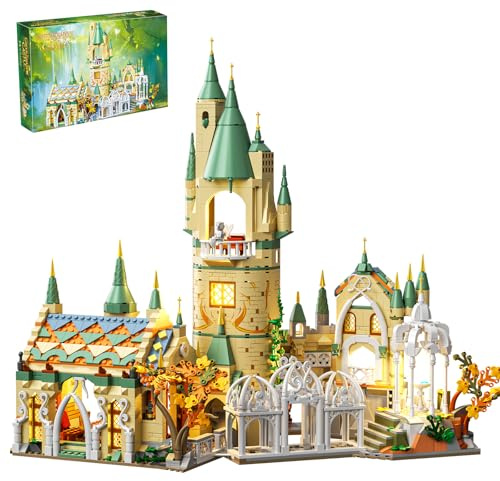 HJPLPXH Magic Medieval Castle Architecture Building Block Sets