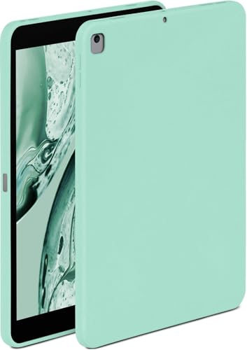 ONEFLOW Soft Case für Apple iPad (8. Generation - 2020) Hülle aus Silikon mit Kameraschutz, Silikonhülle mit Schutz fürs Display, Backcover Tablet Schutzhülle, weiche Tablethülle, Mint