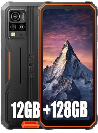 Blackview BV4800 Pro Smartphone Rugged(2025) 12GB+128GB/2TB TF, 6,56 HD+,16MP+8MP/Fingerprint/Face ID/Vetro Corning/OTG/GPS/IP68 IP69K/FM/4G Dual SIM Telefono Indistruttibile/NFC (Naranja)