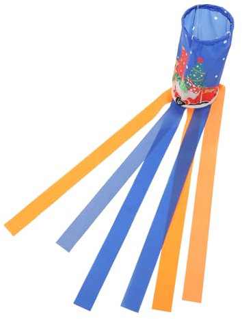 KONTONTY Weihnachtswindsack aus Windanzeiger für Garten und Weihnachtsdekoration mit Kordel zum Aufhängen Farbecht und Langlebig