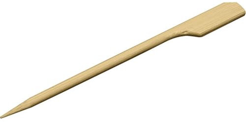 ALGON | 20 Pinchos Desechables de Bambú Biodegradables y Resistentes - Pinchos Desechables 105 mm Ideales para Brochetas, Aperitivos, BBQ, Cócteles y Eventos