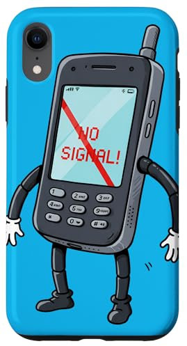 Altes Handy ohne Signal Retro Vintage Lustig Nostalgie Hülle für iPhone XR