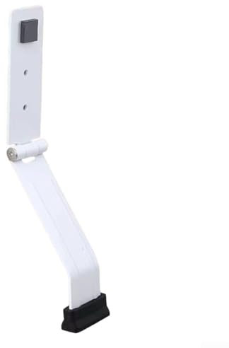 Premium Door Stopper with Removable Non Slip Pad for Peaceful Home Environments (White)