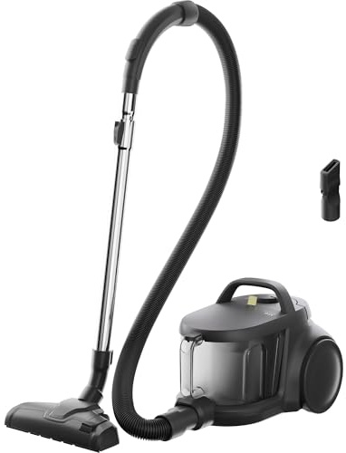 AEG 3000 beutelloser Staubsauger AL31C1DG, kompakt und leicht für Hartböden und Teppich, Starke Leistung, 850 W, 2L Staubkapazität, 78 Dezibel, Dunkelgrau