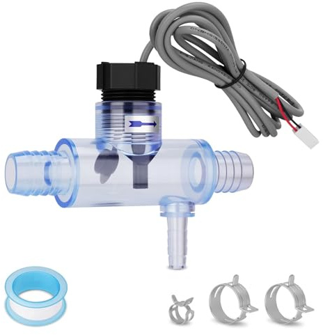 Sejaede 2560-040 Pool-Durchflussschalter mit T-Stück und Kabel, kompatibel mit Sundance Spas, Whirlpool und Süßwasser-Spas, Durchflusssensor, ersetzt # Q-12DS-C2