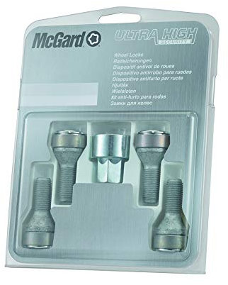 McGard 27204SL Ultra High Security - Tornillos antirrobo para ruedas (base cónica, M12 x 1,5, longitud del vástago 24,0 mm, SW17)