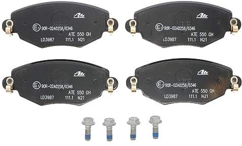 ATE 13.0470-3987.2 Bremsbelagsatz, Scheibenbremse | Kompatibel mit: FORD MONDEO III, MONDEO III Stufenheck, MONDEO III Turnier, JAGUAR X-TYPE I, X-TYPE I Kombi