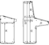 Schneider NSYSPMP4080 Spacial SF/SM-Teilmontageplatte, 397x800mm