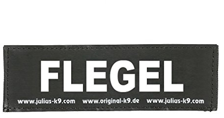 Interchangeable Patches, 1 pair, FLEGEL, Size: Small, Black