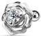 Tapsi´s Coolbodyart® Piercing Tragus Helix Ohr Cartilage Edelstahl Chirurgenstahl 316L 6mm Zirkonia,Rose Silber