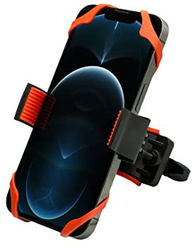 MMOBIEL Bike Phone Mount Compatible with iPhone, Samsung and Any Other Smartphone - Bicycle & Motorcycle Phone Mount - Adjustable Holder - Incl. Clip and 2 Pcs Silicone Belt - 360° Rotation