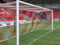 Netsportique Gestreiftes Tornetz Rechteck (Weiß/Rot)