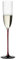 RIEDEL Champagnerflöte Rot/Schwarz - Kristallglas - 100ml (voll) - 1 Stück - 4100/08R - Black Series Collector's Edition - Sektflöte, Spülmaschinenfest